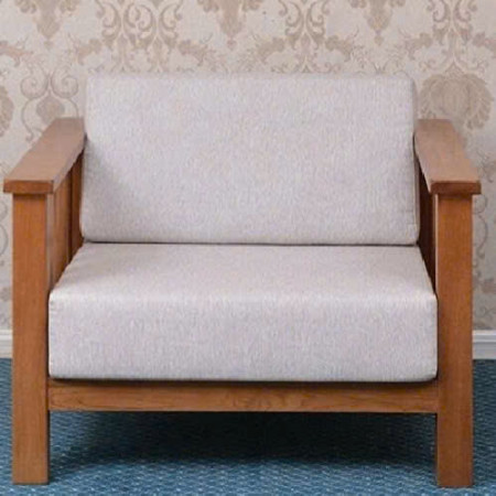 Slatted Oak : Ghế Sofa Đơn Gỗ Sồi Kèm Nệm